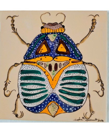 INSECTE BLEU JAUNE