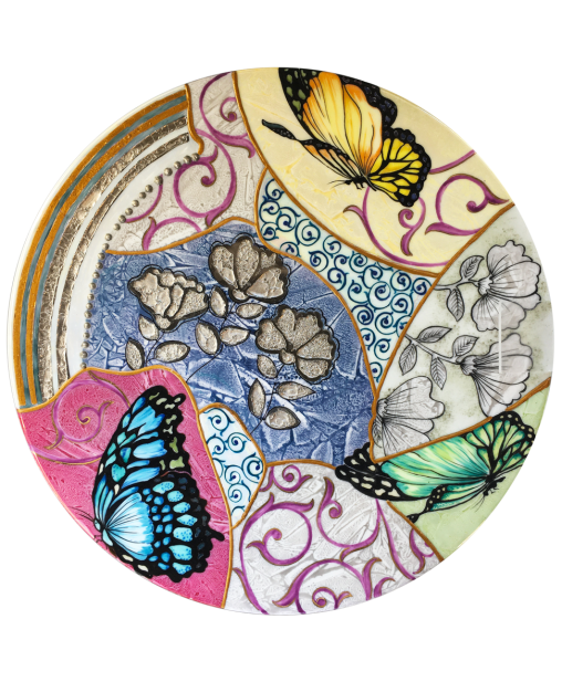 Assiette Papillon - Lamartine